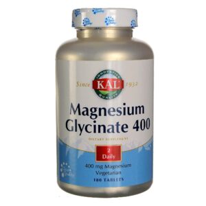 Kal O magnésio glicinato 400 mg 180 Tabletes