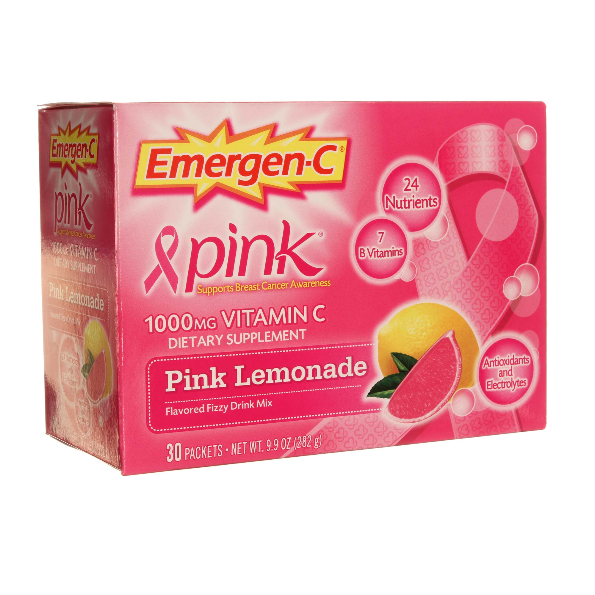 Emergen-C Pink Limãoade Alacer 30 Pacotes by Alacer
