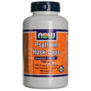 Casca de Psyllium 750 mg Now Foods 180 Cápsulas