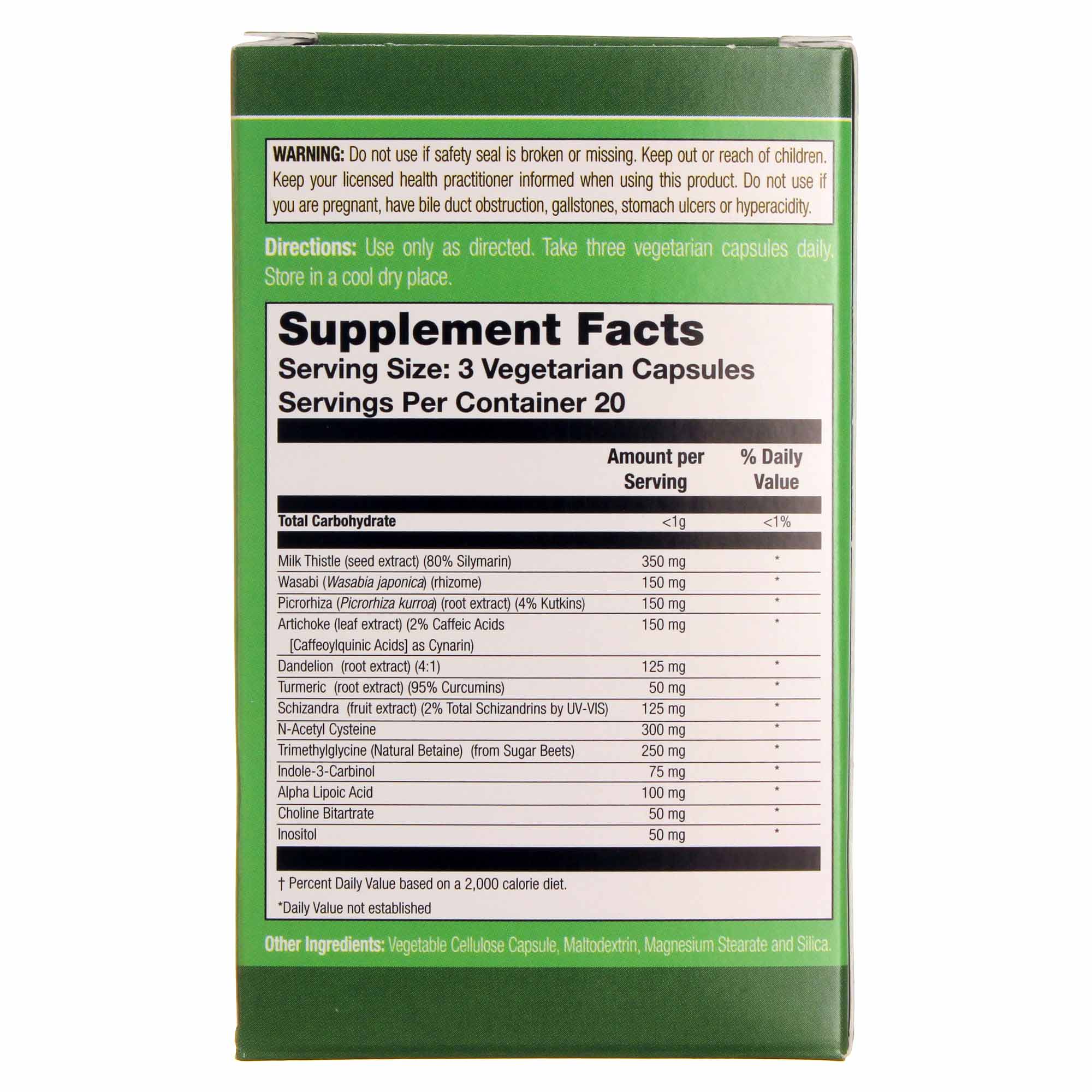 Natural Balance Sense Fígado 60 Cápsulas Vegetarianas - Imagem 3