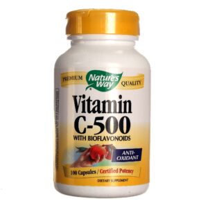 Nature's Way Vitamina C-500 com bioflavonóides 100 Cápsulas