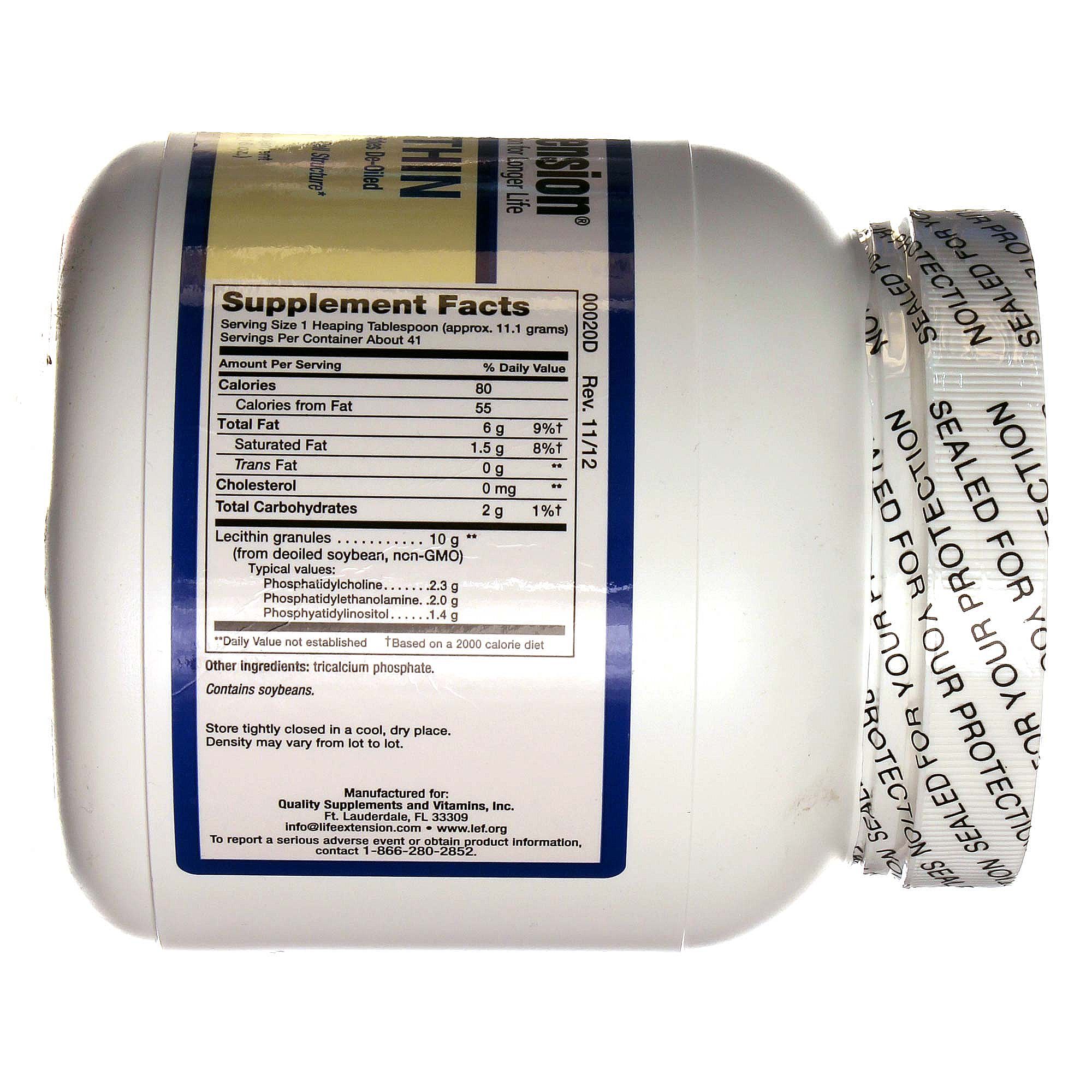 Life Extension Lecitina 16 onças - Imagem 2