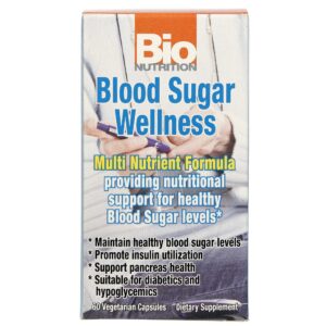 Bio Nutrition Blood Sugar Wellness 60 Cápsulas Vegetarianas