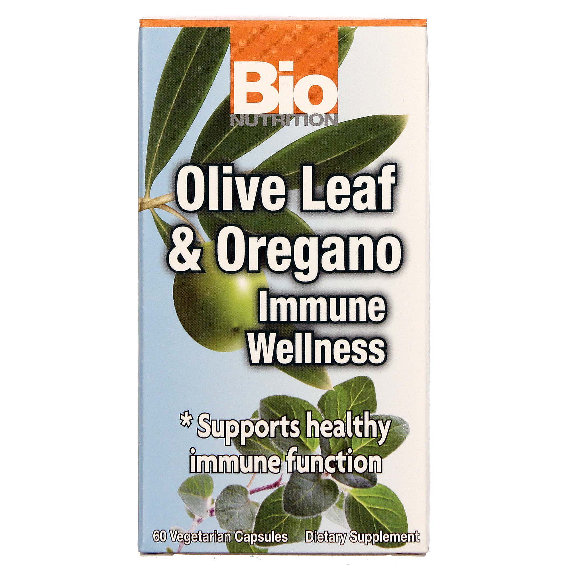 Bio Nutrition Olive Folha e orégano Imune Wellness 60 Cápsulas Vegetarianas
