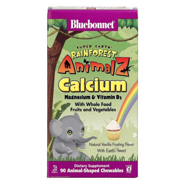 Comprar Bluebonnet Nutrition Rainforest animalz vitamina D3 Cálcio ...