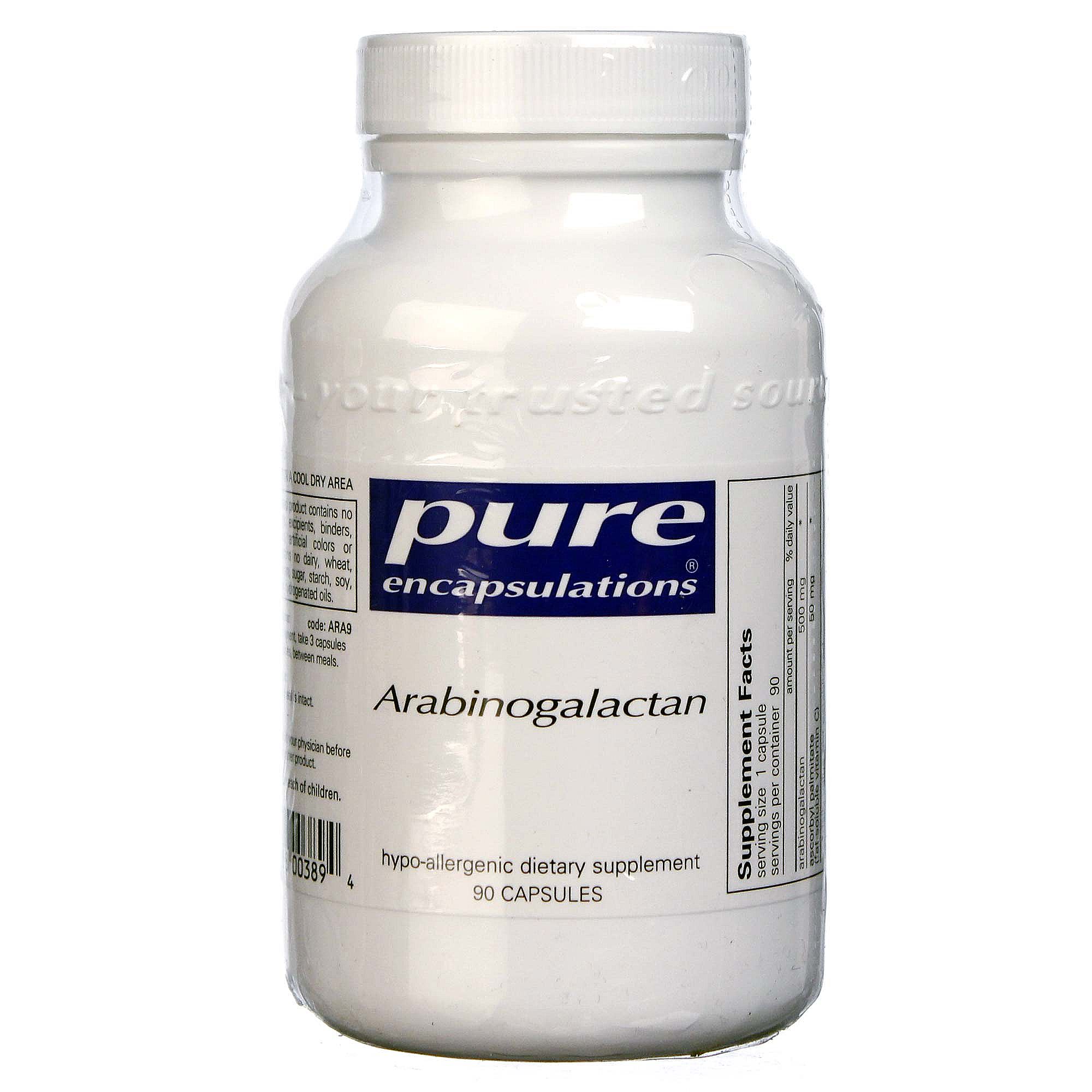 Pure EnCápsulasulations Arabinogalactana 90 Cápsulas Vegetarianas