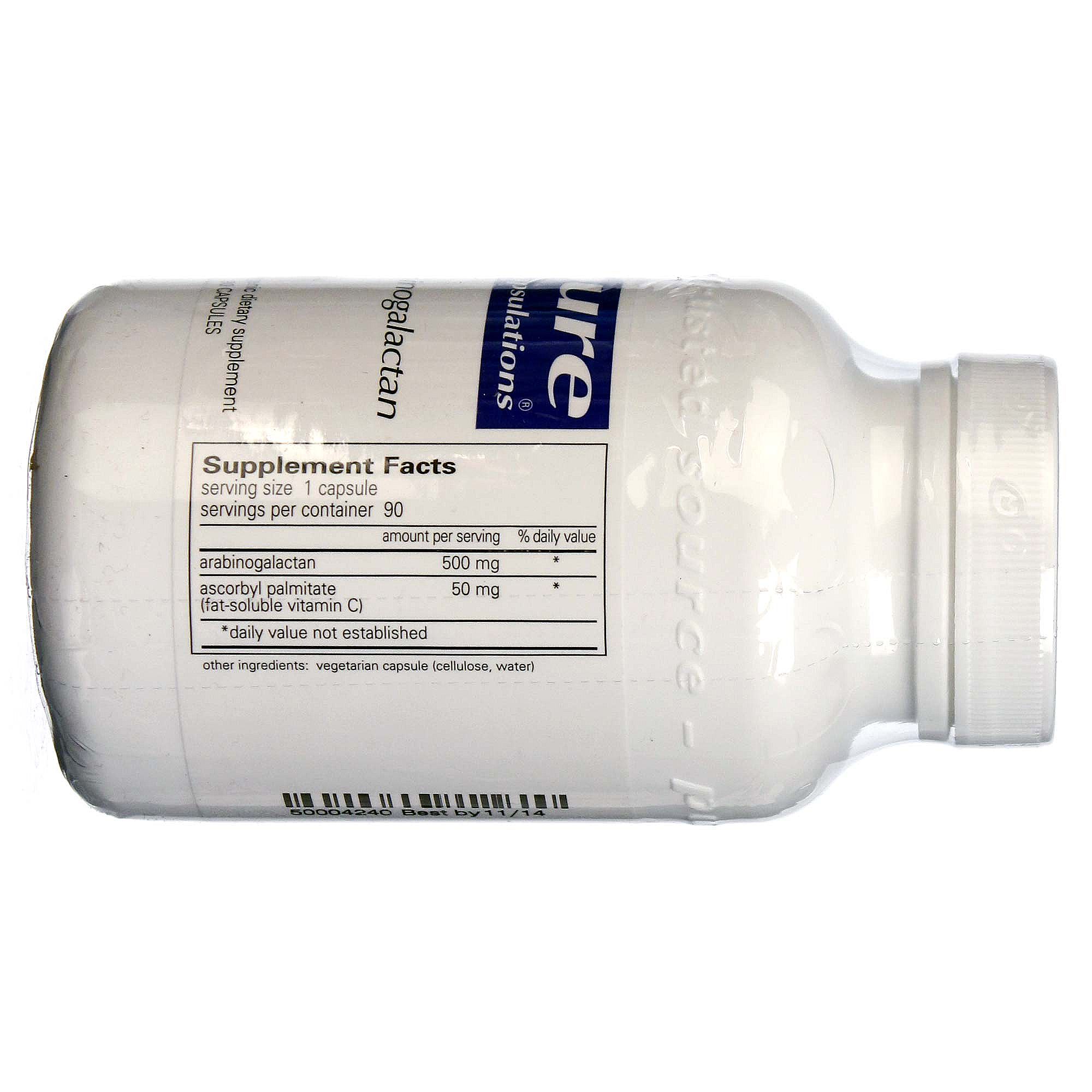 Pure EnCápsulasulations Arabinogalactana 90 Cápsulas Vegetarianas - Imagem 2