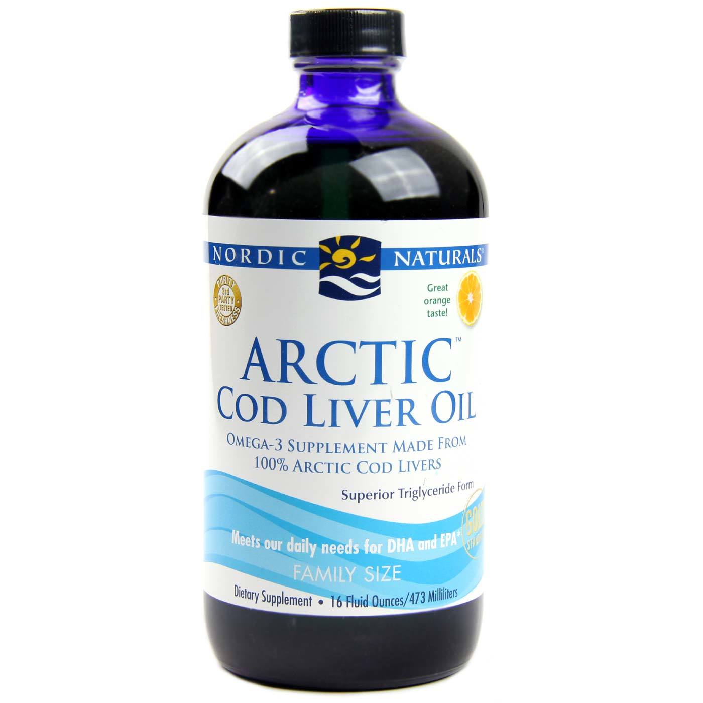 Nordic Naturals Ártico fígado de bacalhau óleo de laranja 16 fl oz