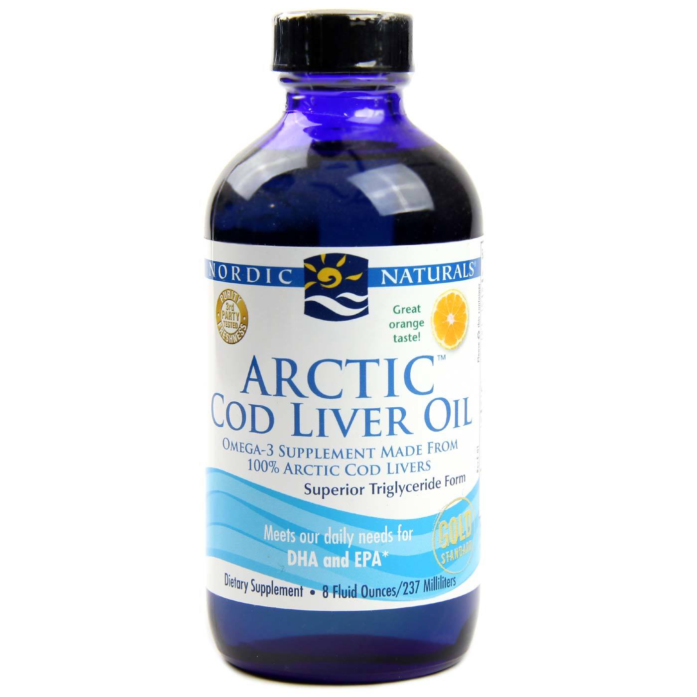 Nordic Naturals Ártico fígado de bacalhau óleo de laranja 8 fl oz