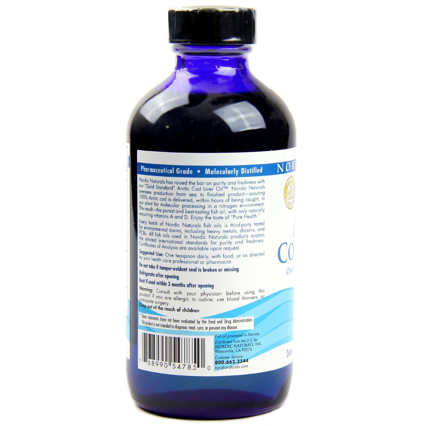 Nordic Naturals Ártico fígado de bacalhau óleo de laranja 8 fl oz - Imagem 3