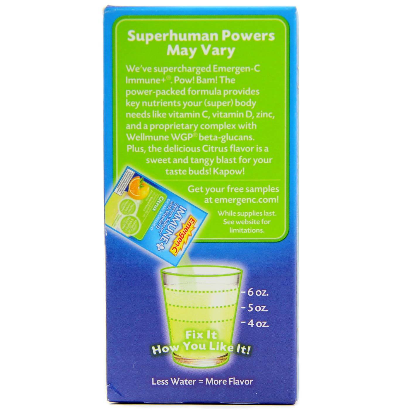 Alacer Emergen-C Imune Bonés Limão Lima 10 Pacotes - Imagem 2