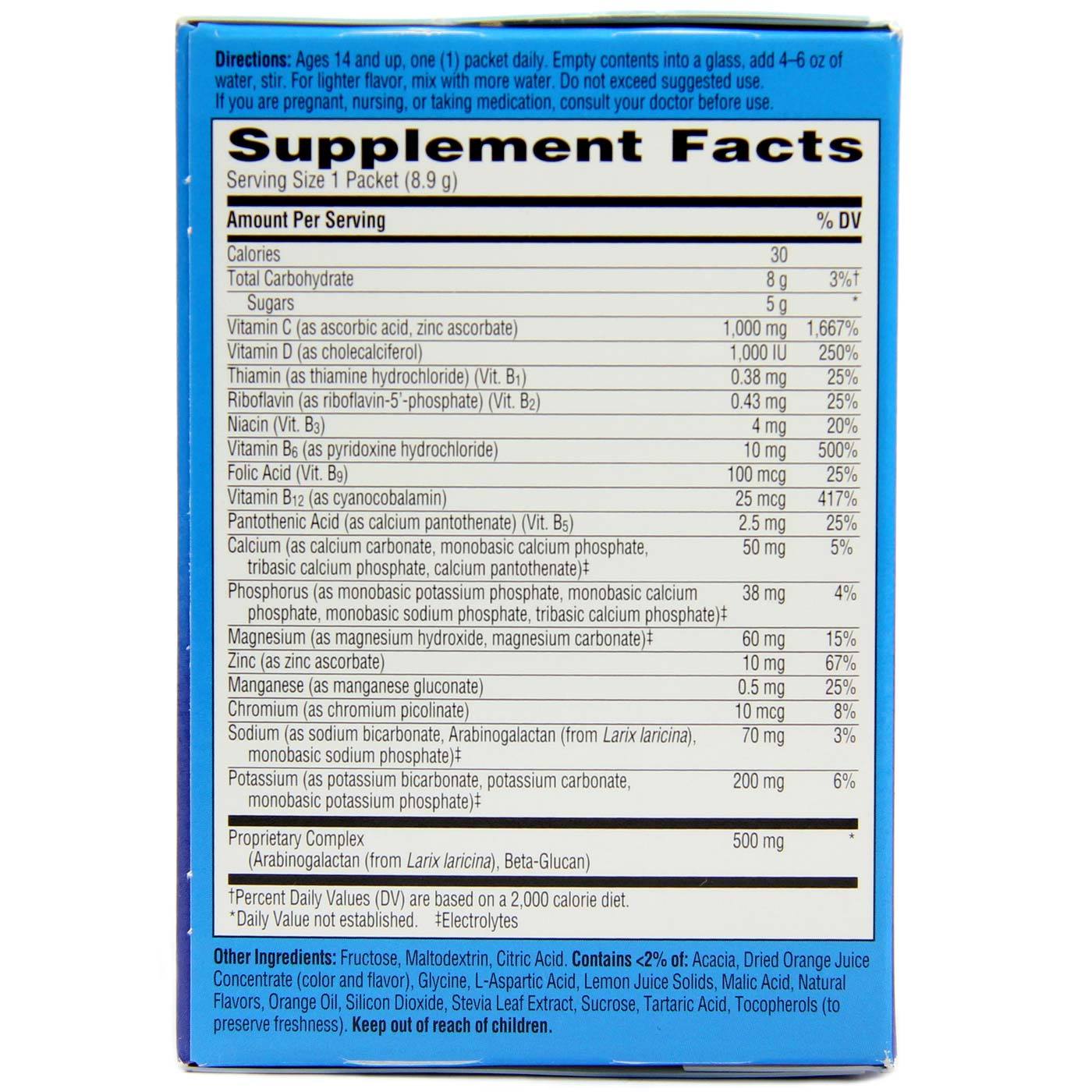 Alacer Emergen-C Imune Bonés Limão Lima 10 Pacotes - Imagem 3