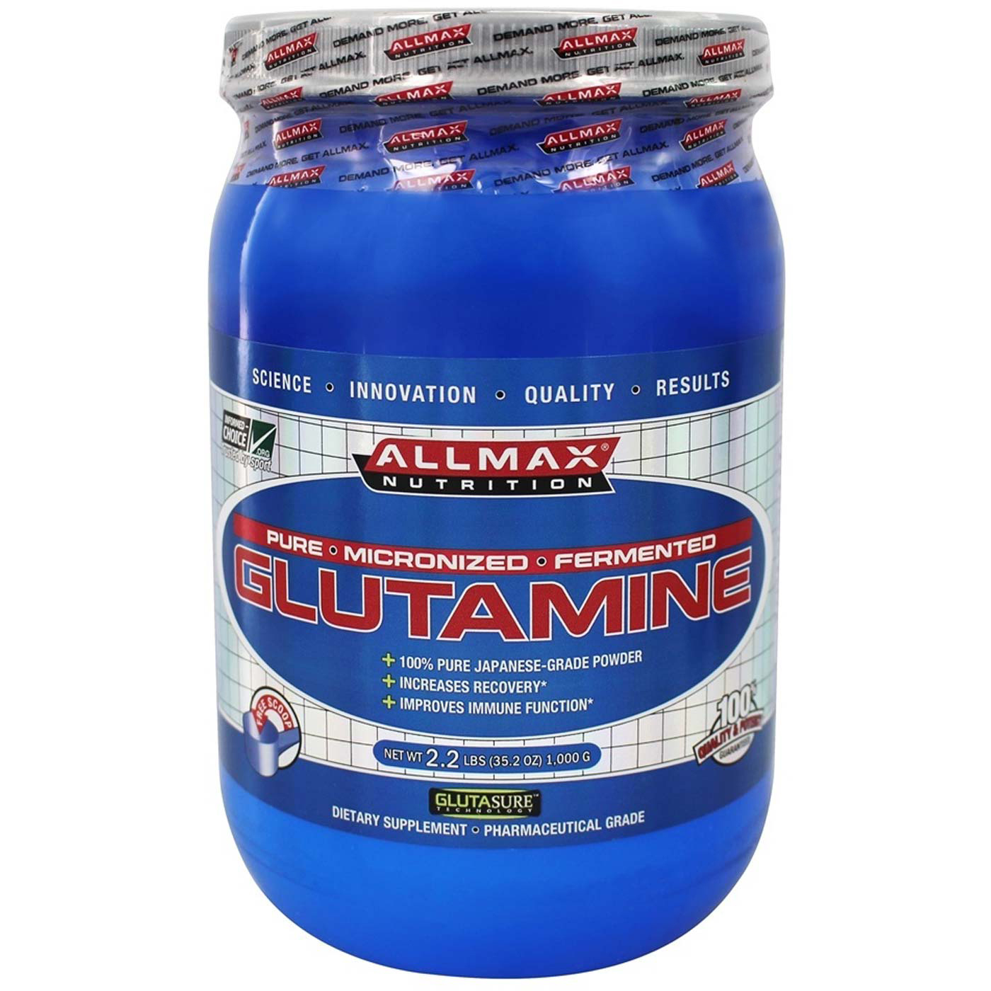 AllMax Nutrition Glutamina - 35.2 oz