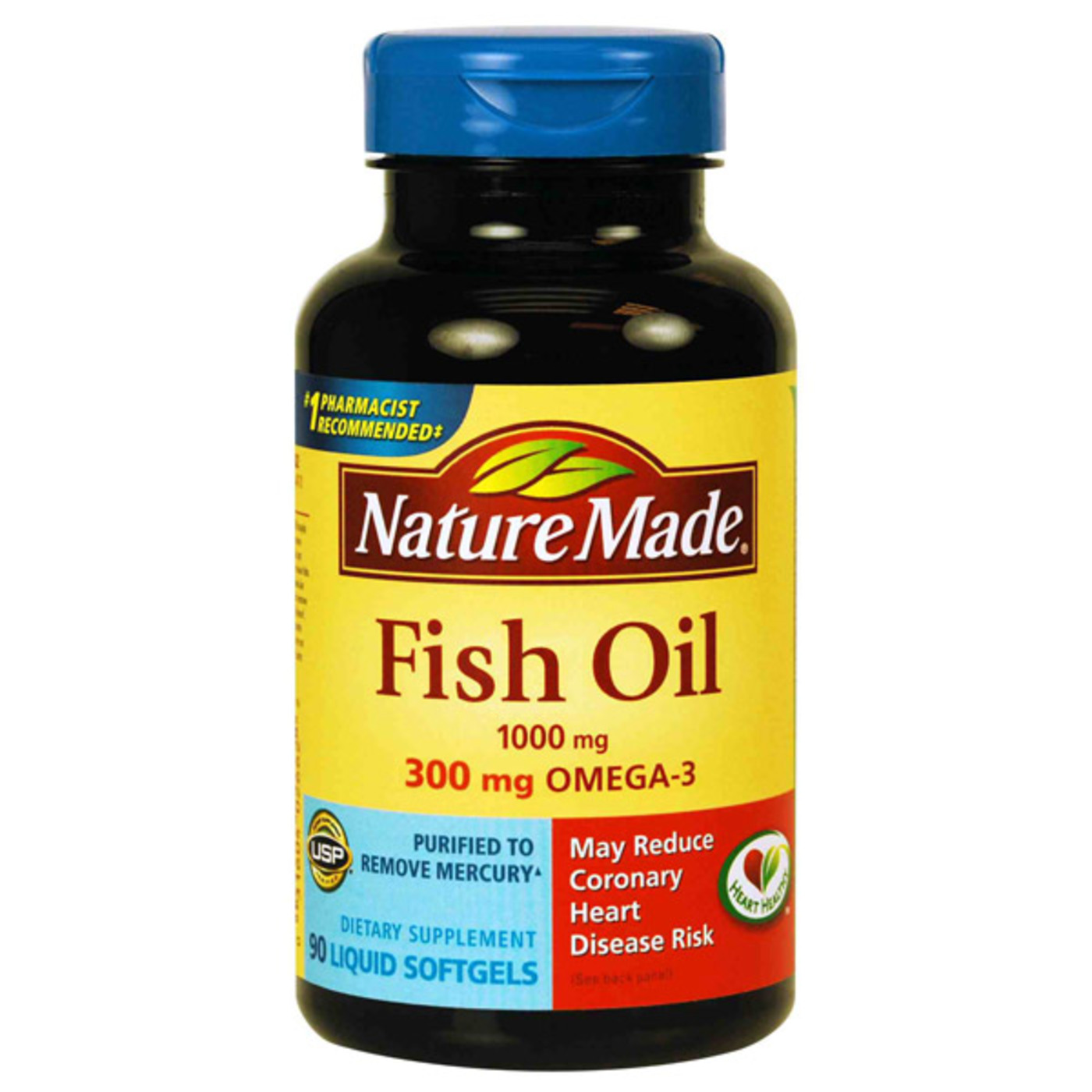Nature Made Óleo de Peixe - 90 Liquid Cápsulas em Gel
