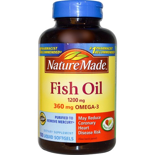 Nature Made Óleo de Peixe 1200 mg - 100 Liquid Cápsulas em Gel