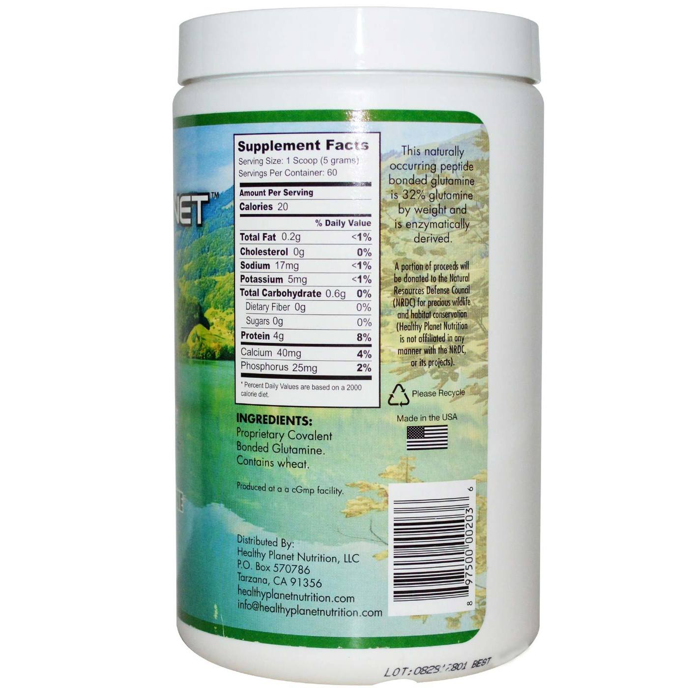 Healthy Planet The Purest Glutamina - 10.6 oz - Imagem 2