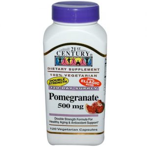 Comprar 21st century pomegranate - 500 mg - 120 veggie cápsulas preço no brasil super alimentos suplemento importado loja 27 online promoção - 28 de fevereiro de 2024