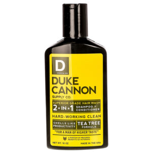 Duke Cannon 2-in-1 Superior Grade Hair Wash, Árvore de chá - 10 fl oz