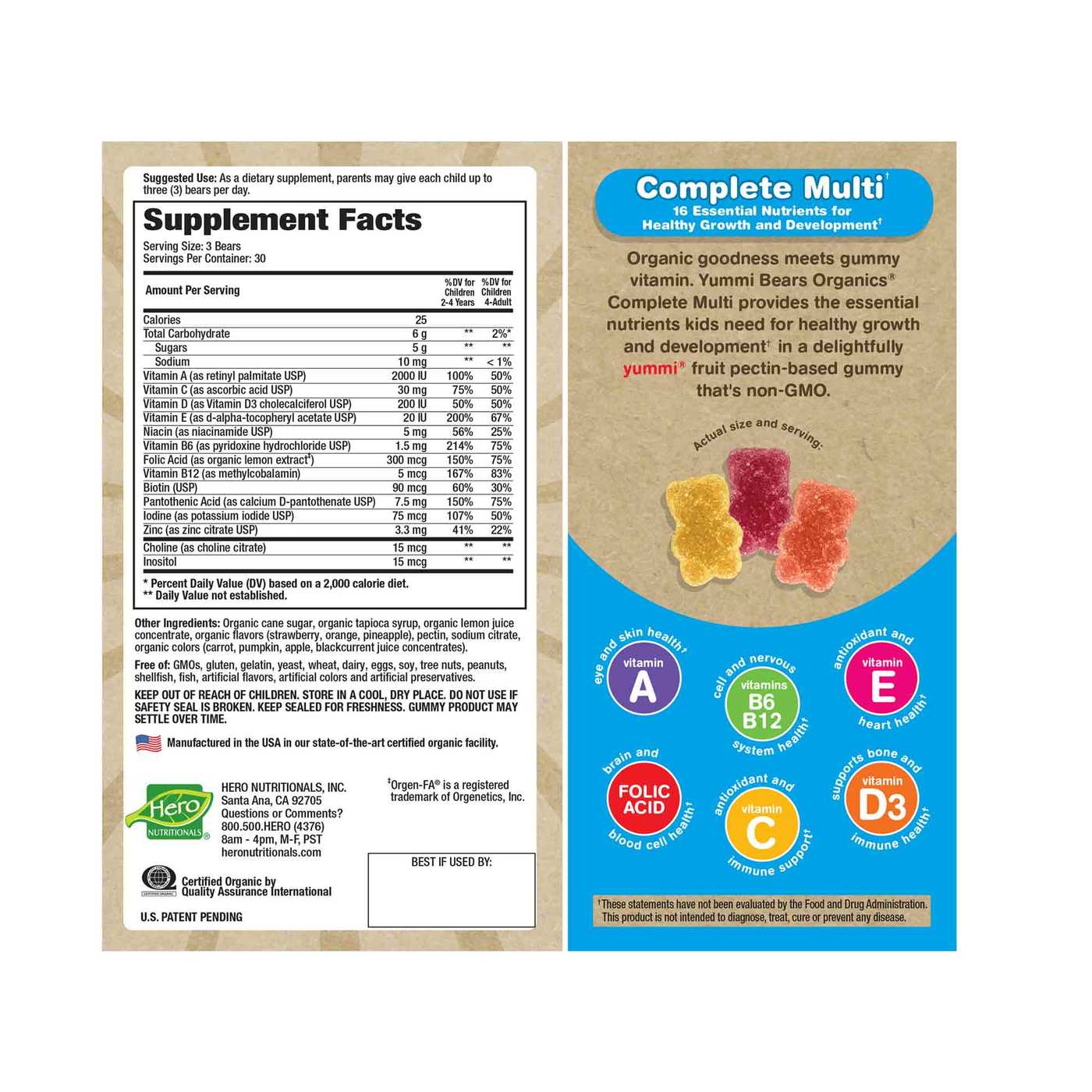 Hero Gostoso Urso Multi-vit OG3 90ct - Imagem 2