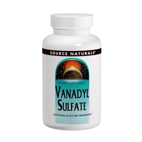 Source Naturals, Sulfato de Vanádio, 10 mg, 100 Comprimidos