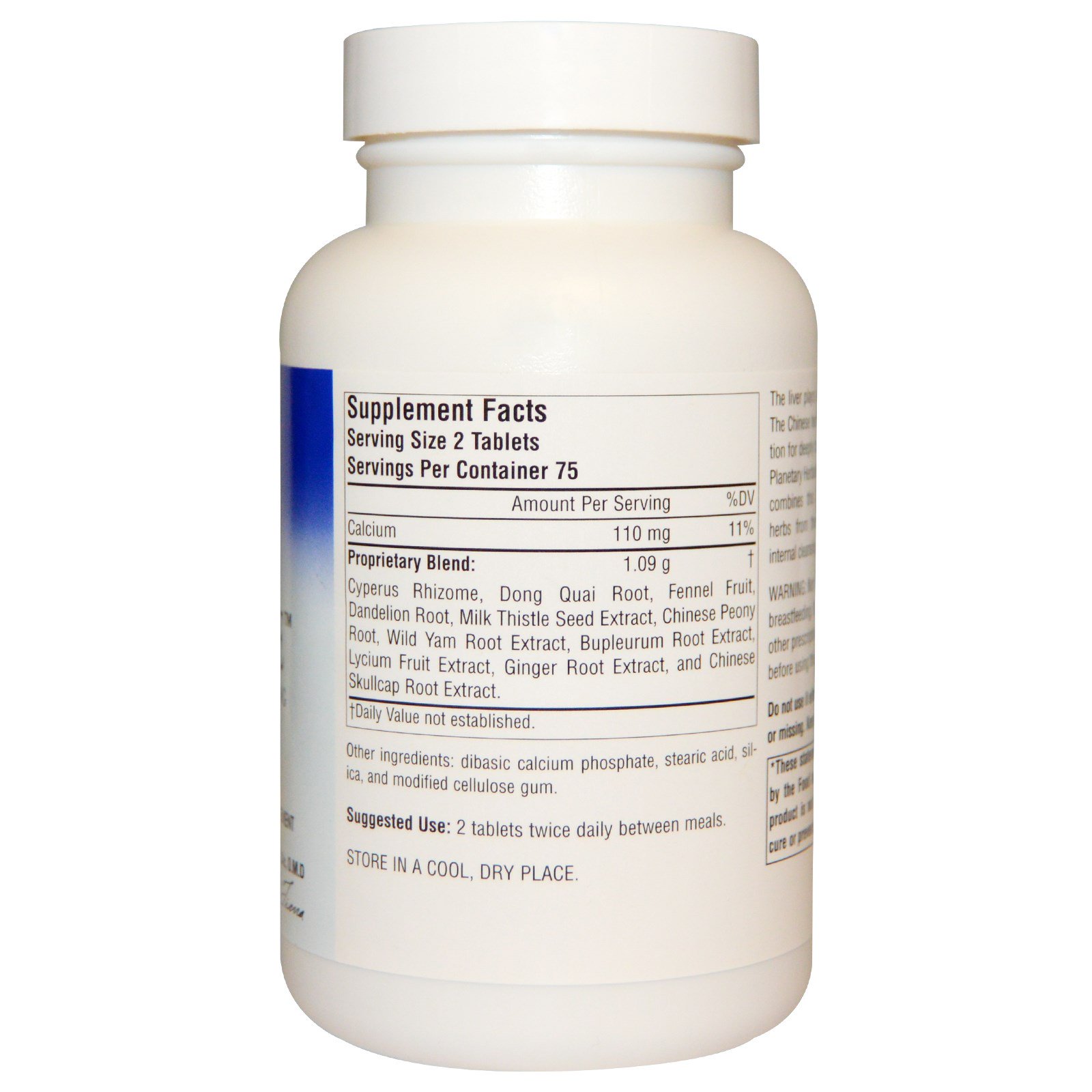 Planetary Herbals, Bupleurum Limpeza do Fígado, 545 mg, 150 Comprimidos - Imagem 2