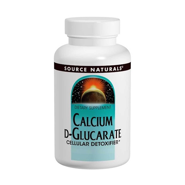 Source Naturals, D-Glucarato de Cálcio, 500 mg, 120 Comprimidos