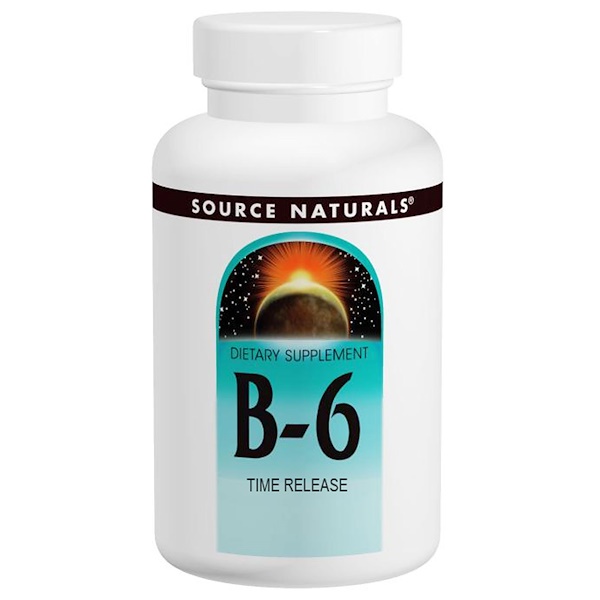 Source Naturals, B-6, 500 mg, 100 Tabletes