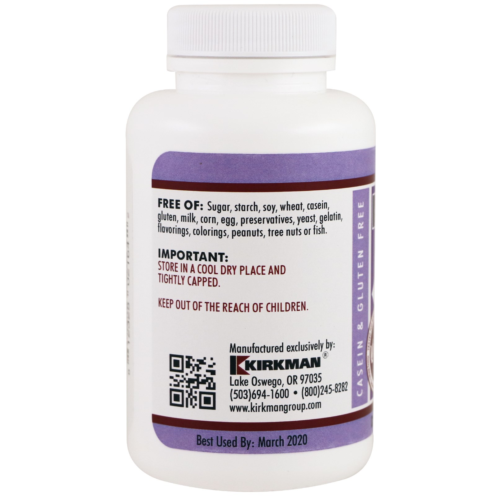 Kirkman Labs, Picolinato de Zinco, 25 mg, 150 Cápsulas - Imagem 3