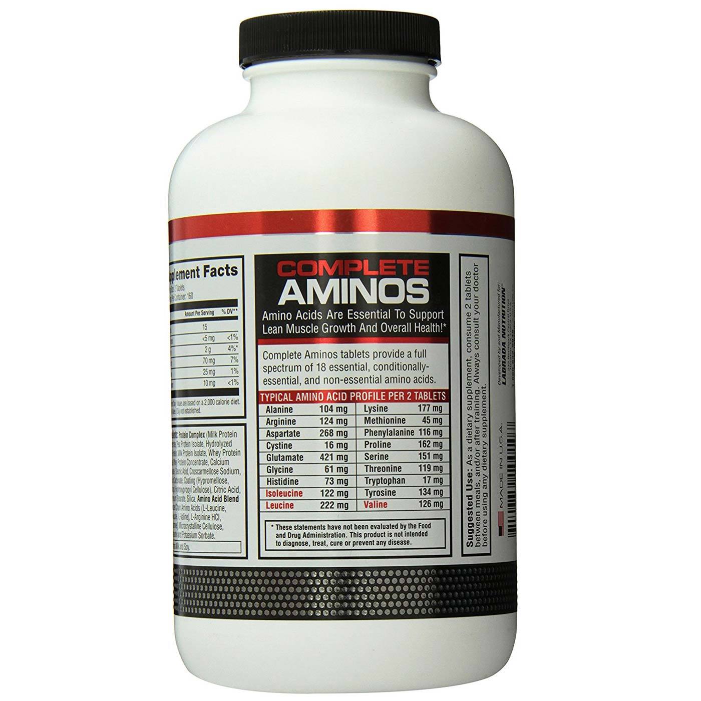Labrada Nutrition Complete Aminos - 320 Cápsulas - Imagem 3
