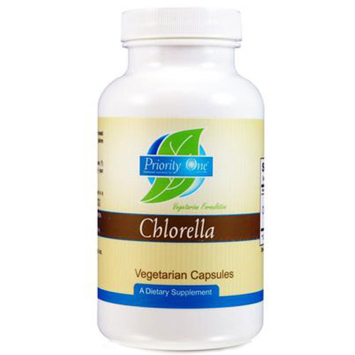Priority One Chlorella - 180 Cápsulas Vegetarianas