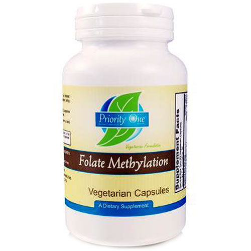 Priority One Folate Methylation - 60 Cápsulas