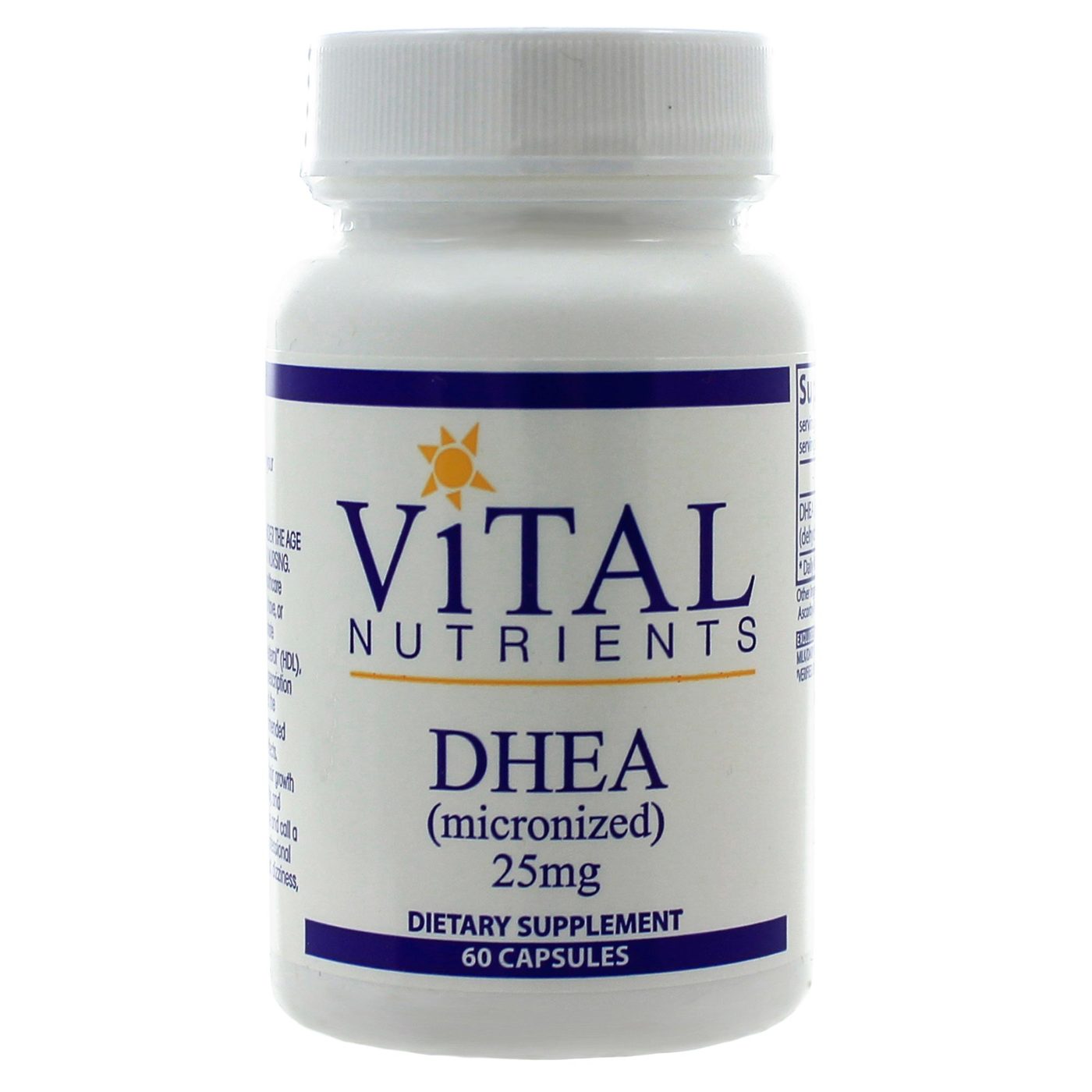 Comprar Vital Nutrients Dhea 25 Mg 60 Capsules Preço No Brasil Suplemento Importado Loja 