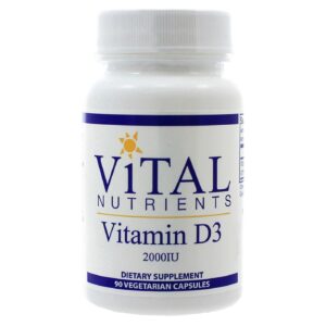 Vital Nutrients Vitamin D3 2-000 IU - 90 VCapsules
