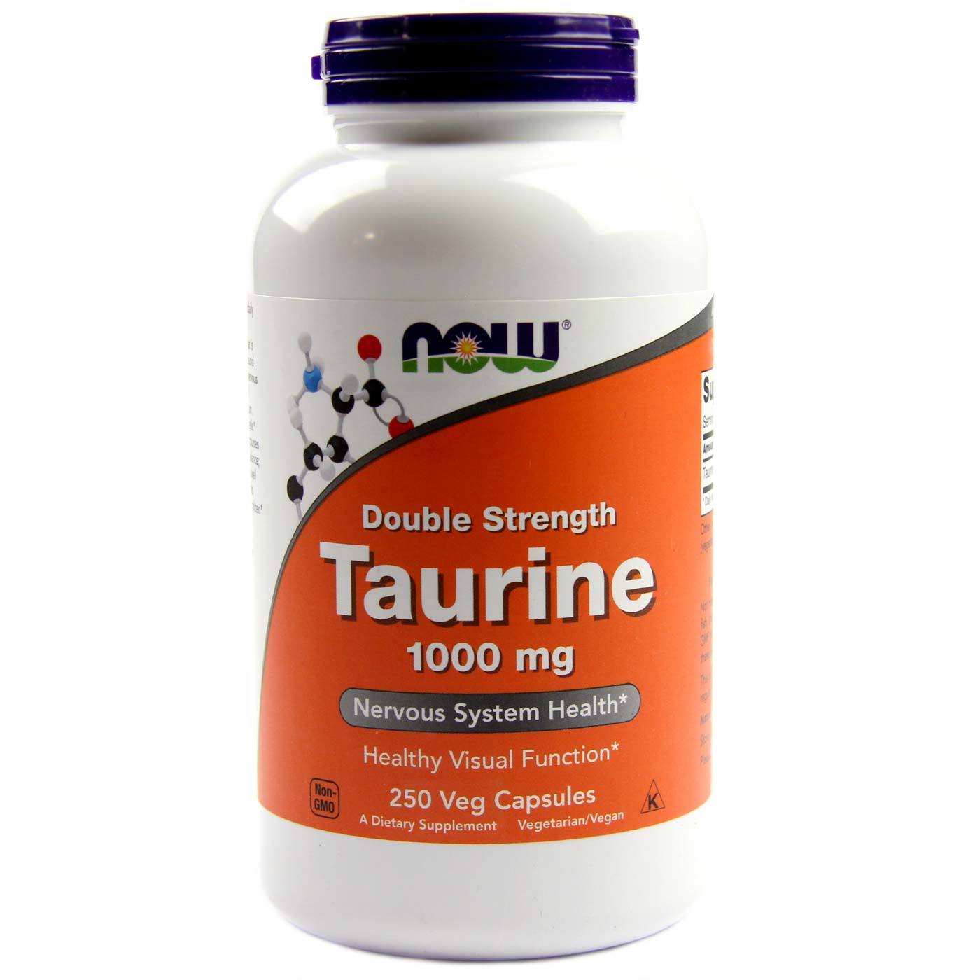 Now Foods, Taurina 1000 mg - 250 Cápsulas