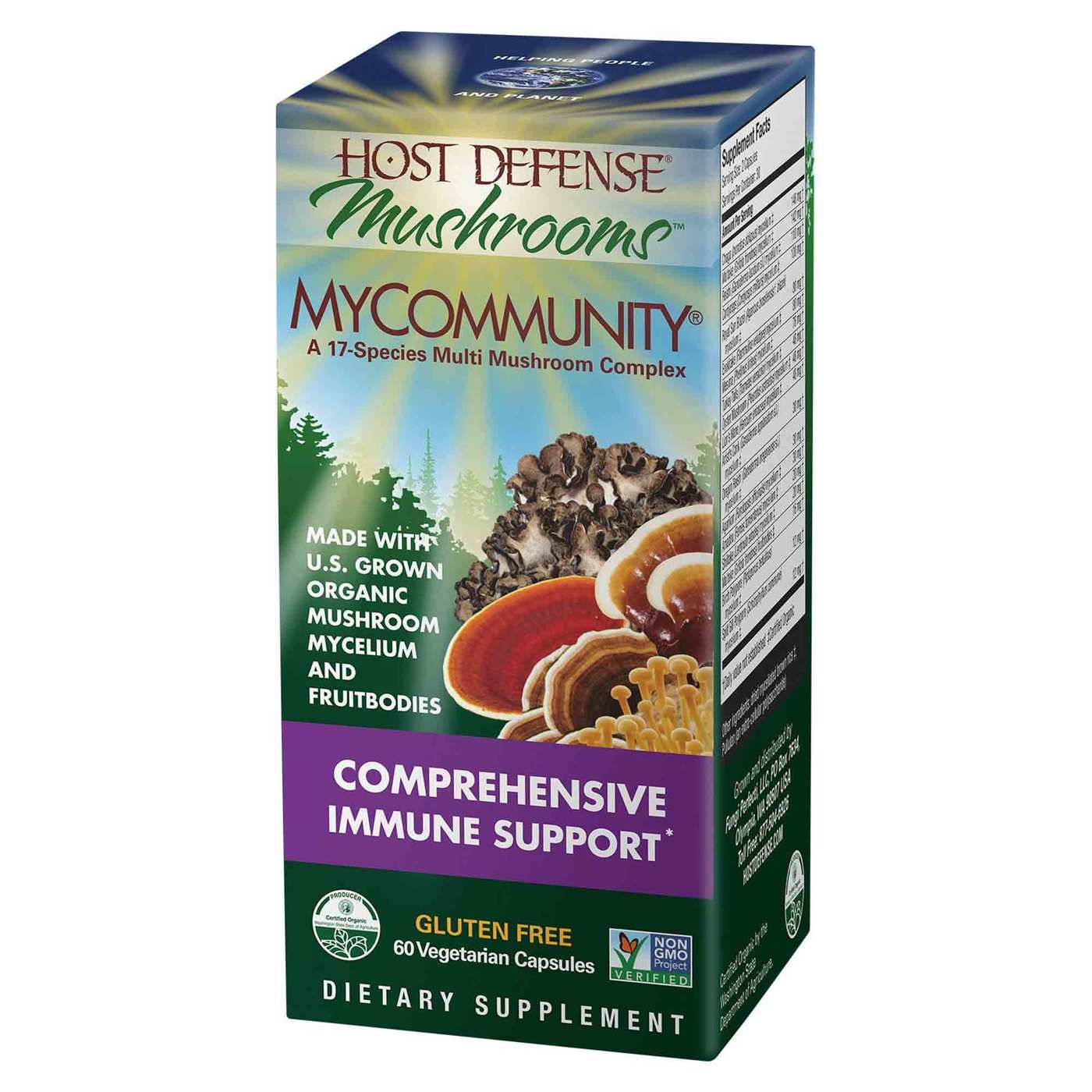 Host Defense Mushrooms MyCommunity® 60 Vegetarian Capsules - Imagem 2