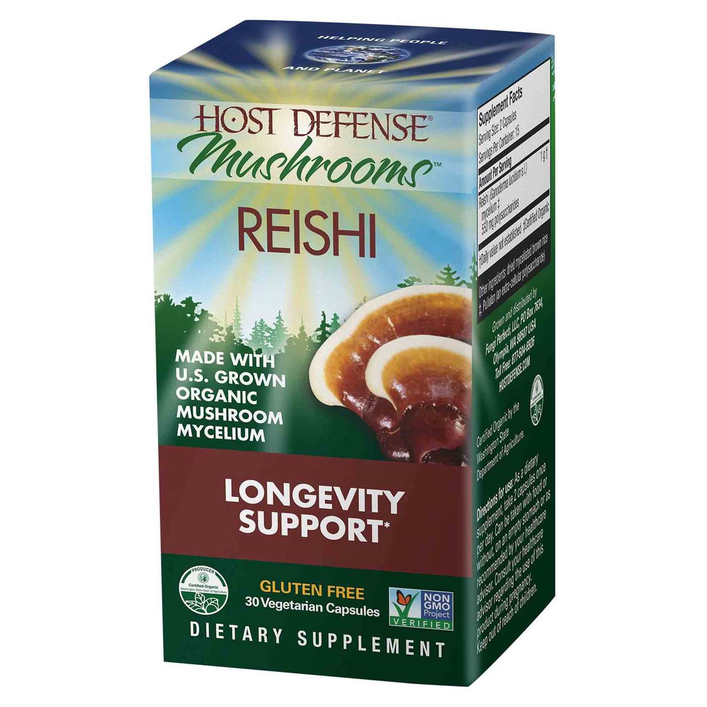 Host Defense Mushrooms Reishi 30 Vegetarian Capsules