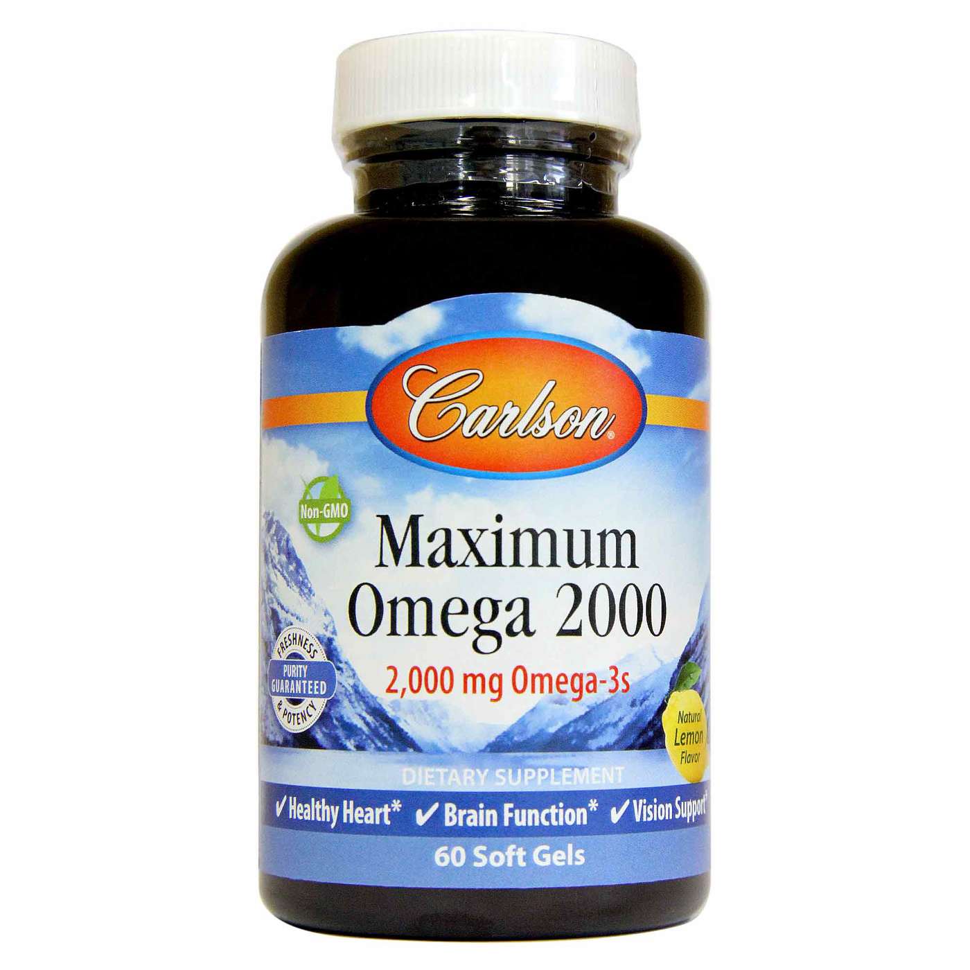 Carlson Labs Maximum Omega 2000 mg 60 Soft Gels