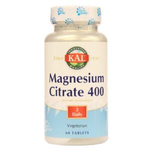 Kal Magnésio Citrato 400 mg 60 Tabletes
