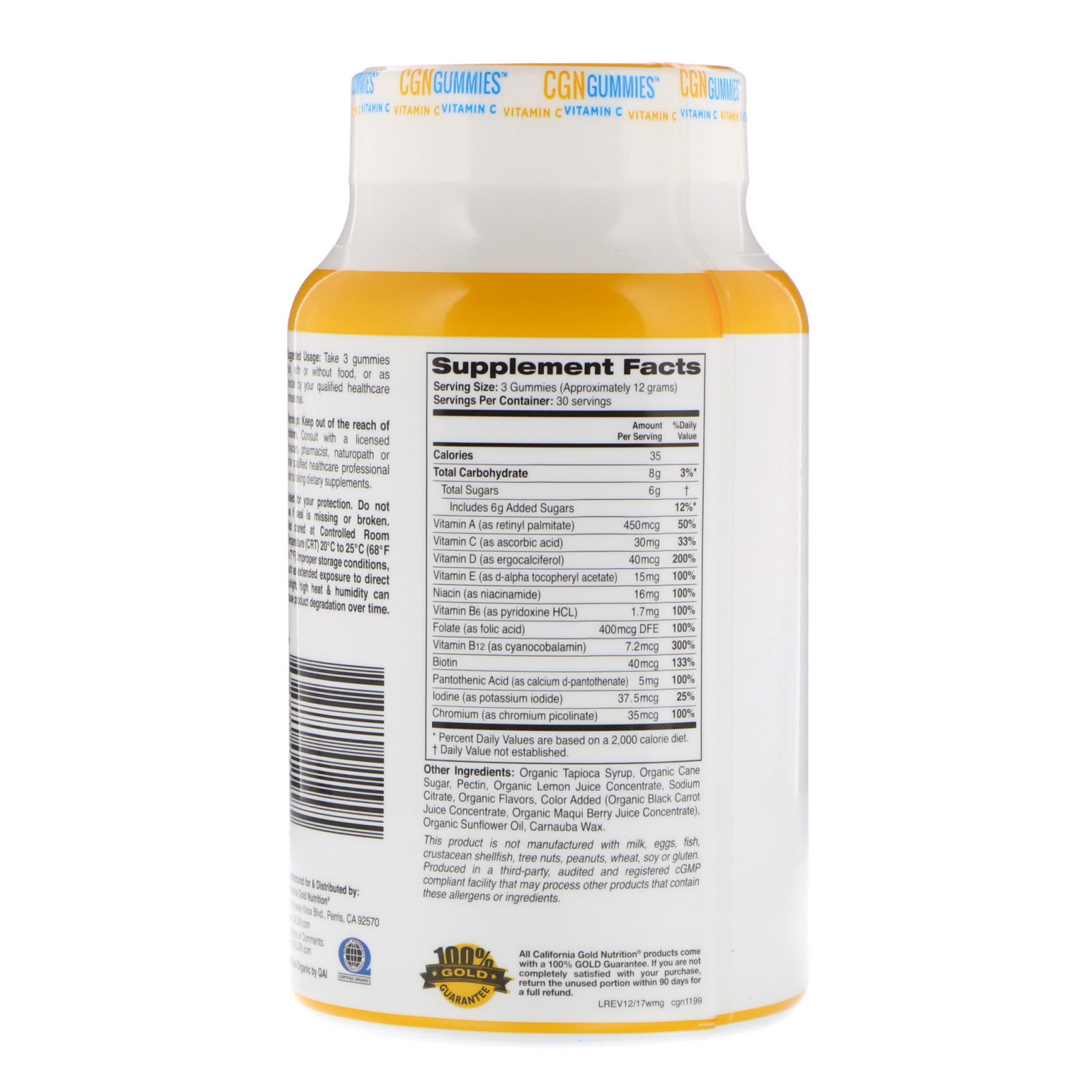 California Gold Nutrition, Jujubas Multivitamínicas para Mulheres, Sem Gelatina, Sem Glúten, Sabor Frutas e Bagas Orgânicas, 90 Jujubas - Imagem 2