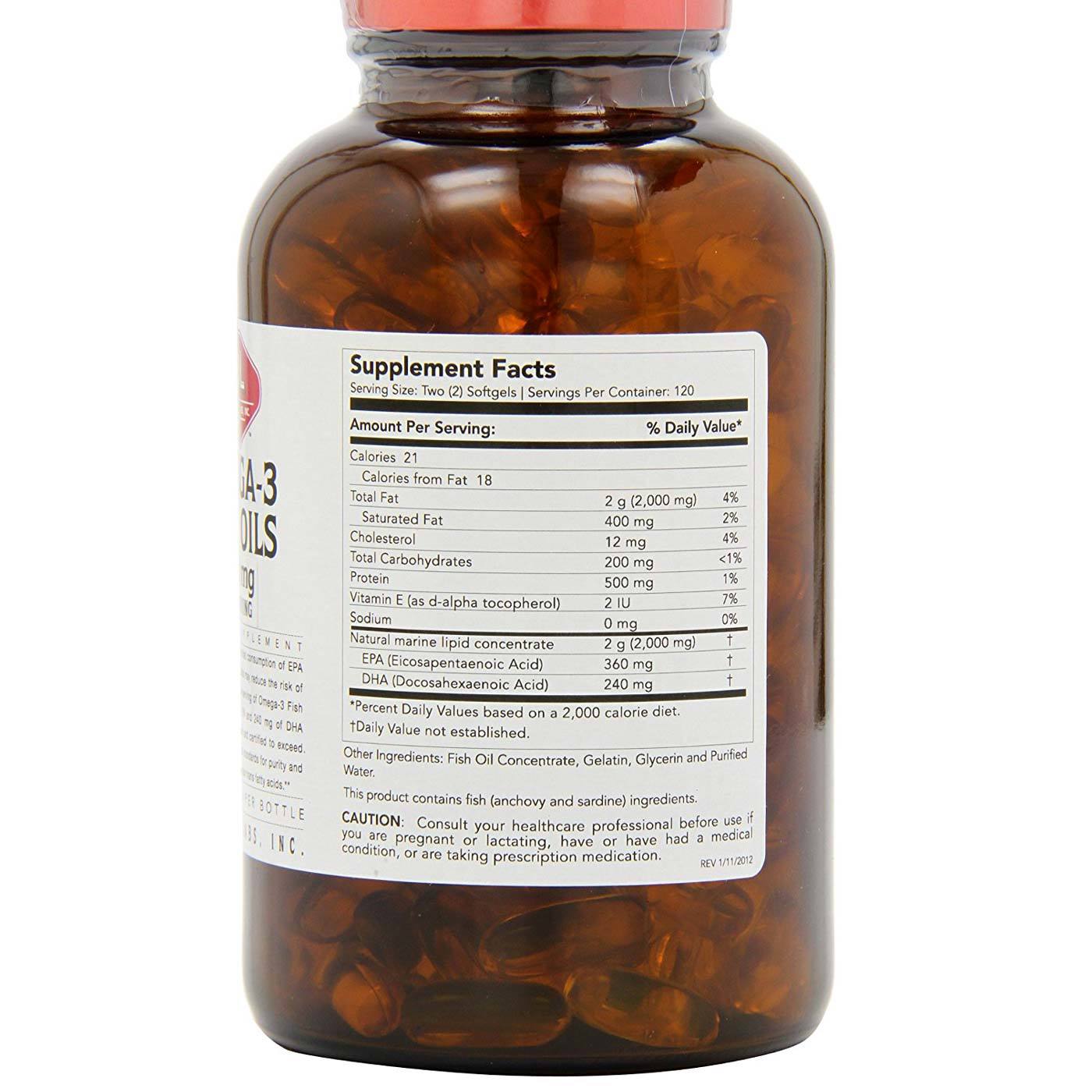 Olympian Labs Omega-3 óleo de peixe 240 Cápsulas - Imagem 2