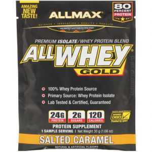 Comprar allmax nutrition, allwhey gold, 100% proteína whey + whey premium isolada, caramelo com sal, 1,06 oz (30 g) preço no brasil whey protein suplemento importado loja 11 online promoção - 16 de agosto de 2022