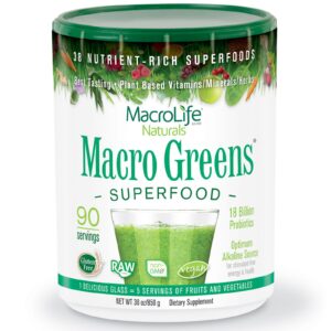 Macrolife Naturals, Macro Greens, Superalimento, 30 oz. (850 g)