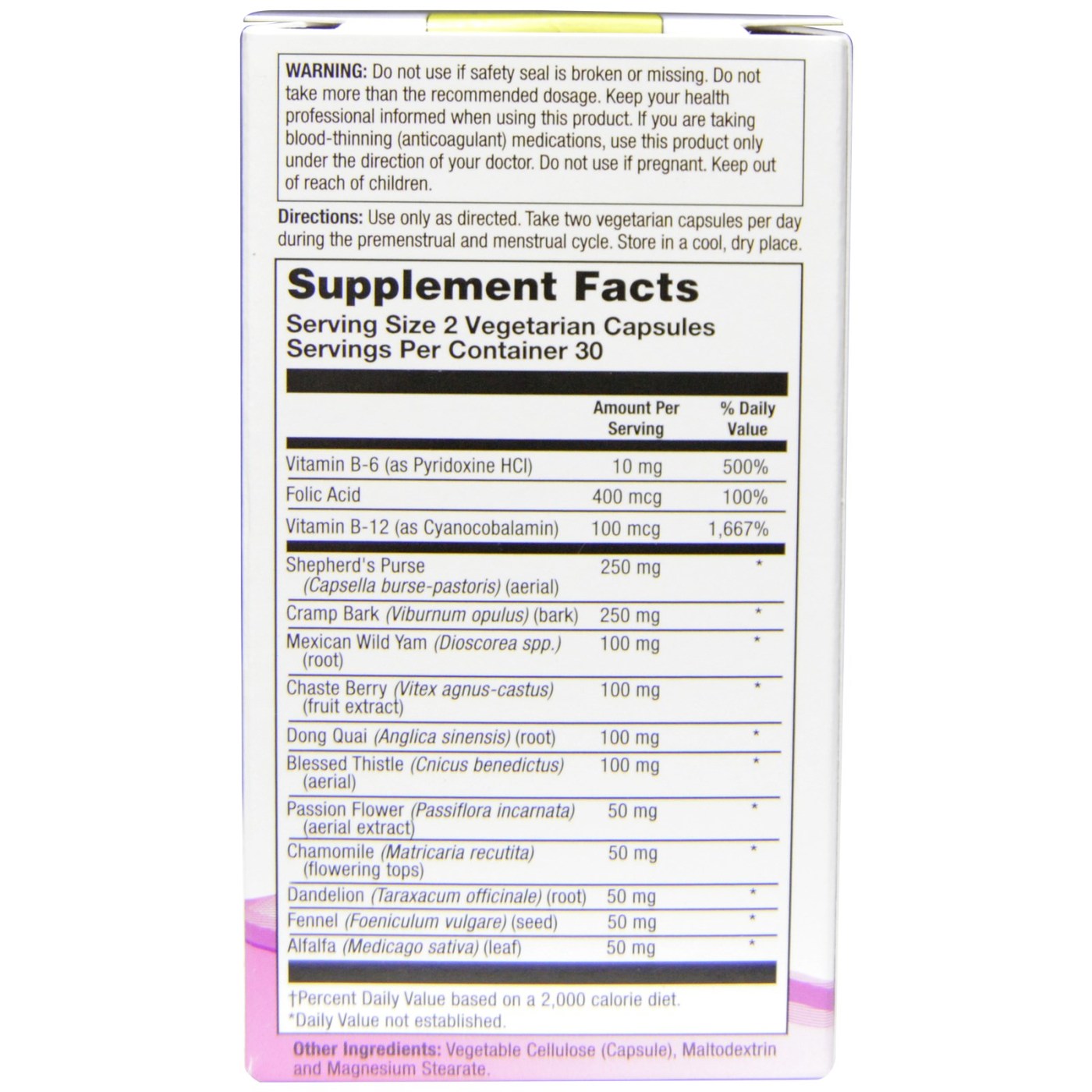 NaturalMax Solução pré-menstrual 60 Cápsulas - Imagem 2