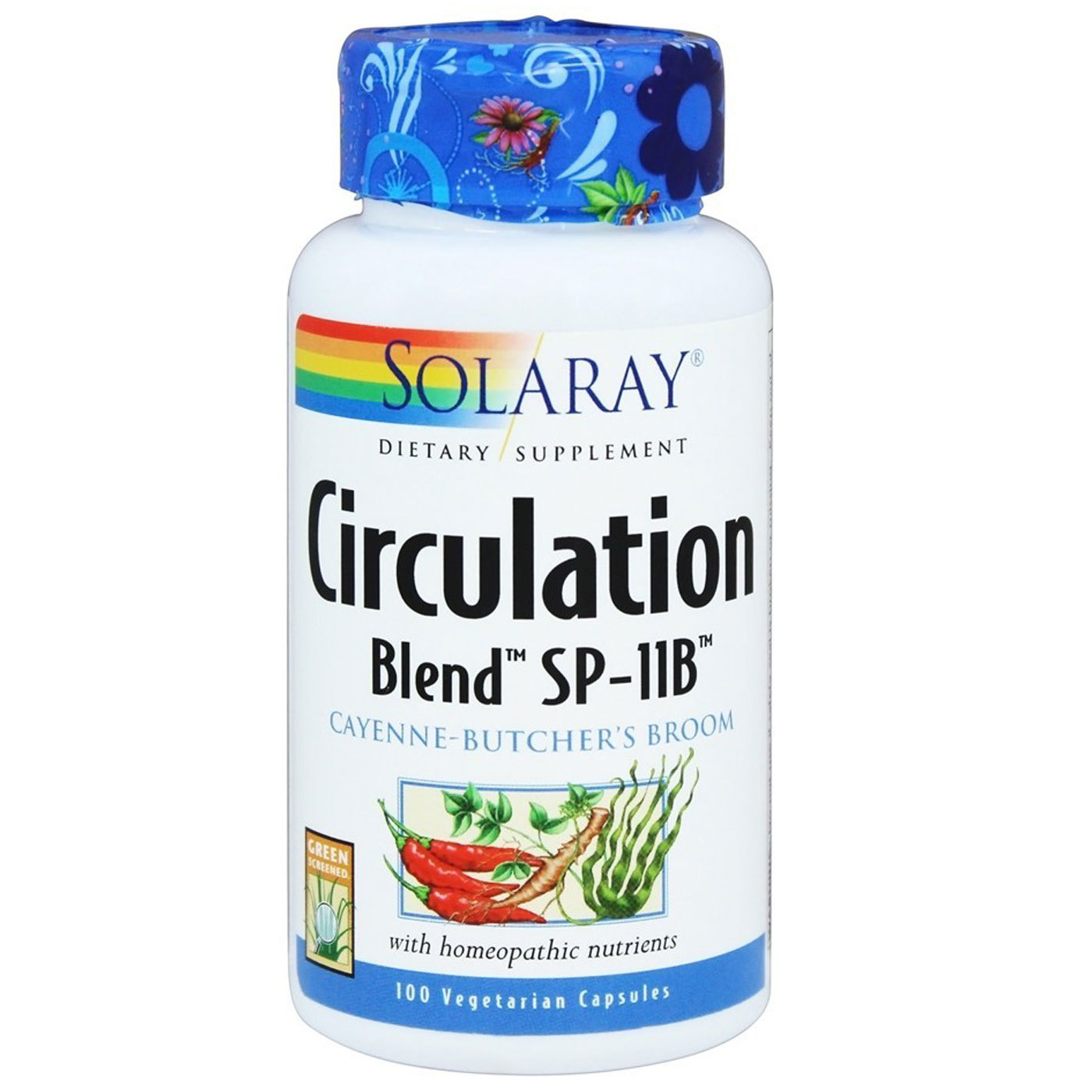 Solaray Circulação Mistura SP-11B 100 Cápsulas