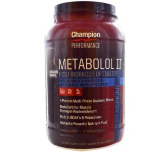 Champion Nutrition, Metabolol II, Otimizador Pós-Treino, Brownie de Chocolate, 1.000 g