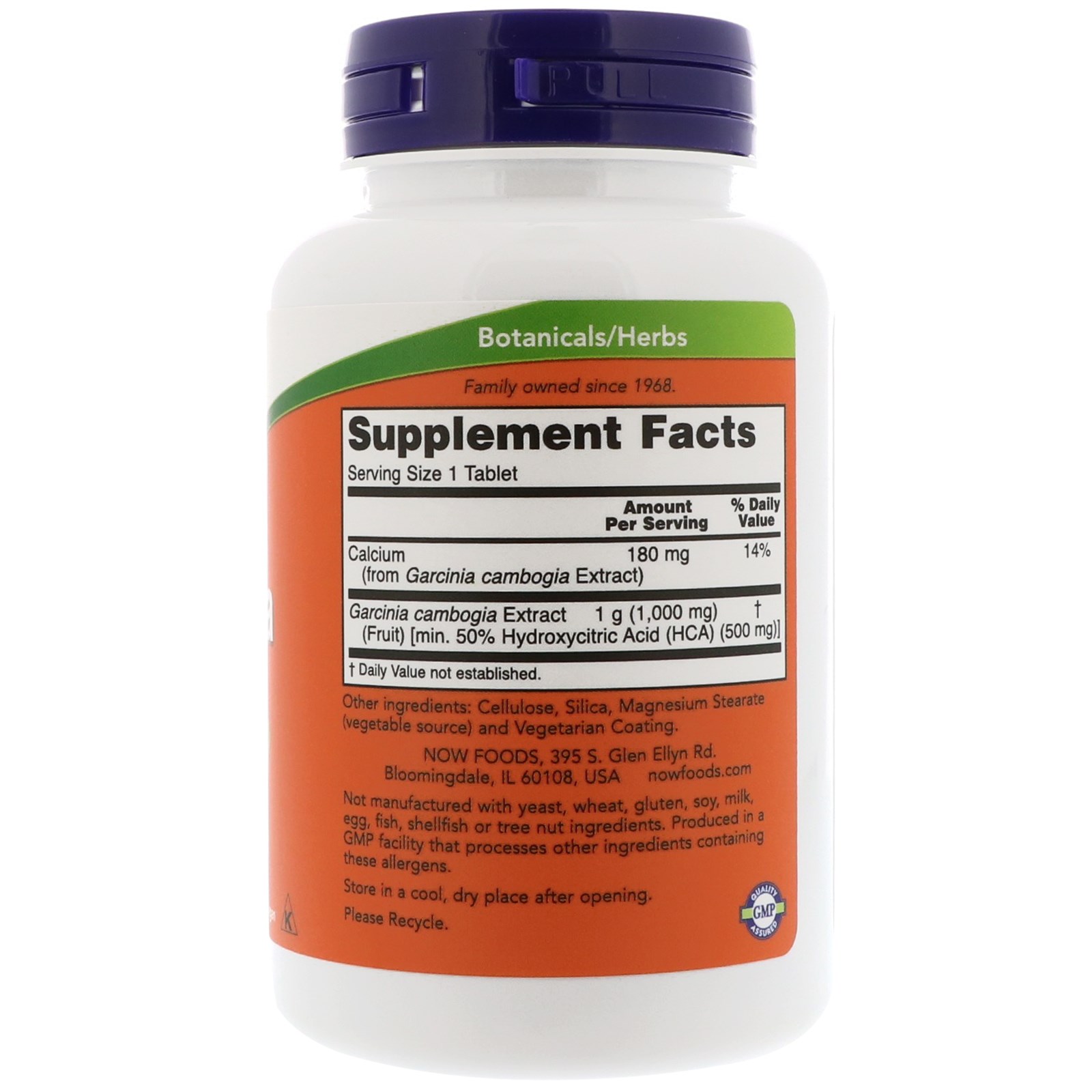 Now Foods, Garcinia, 1.000 mg, 120 comprimidos - Imagem 2