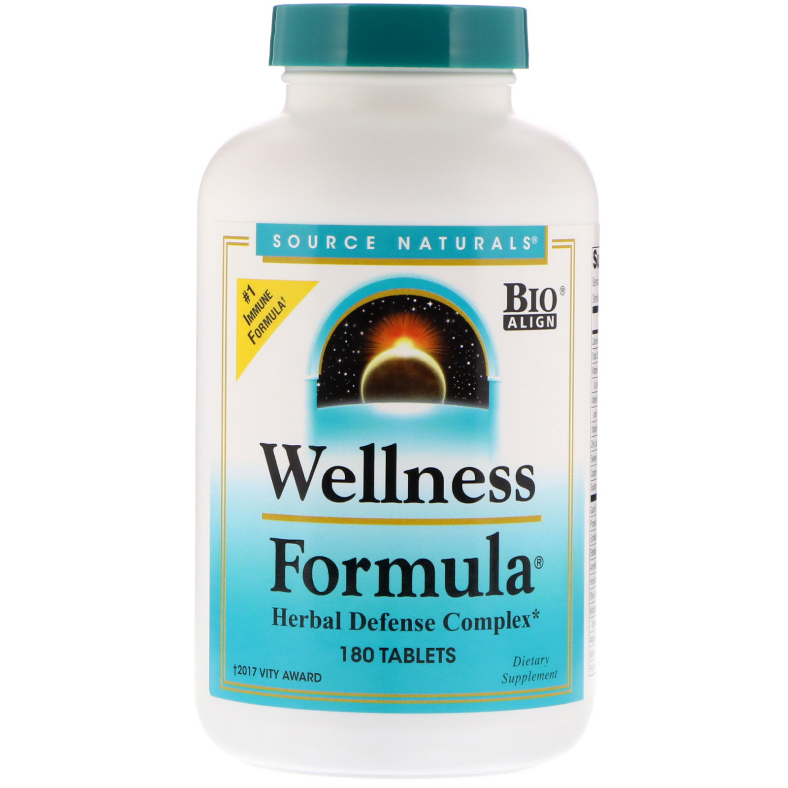 Source Naturals, Fórmula de Bem-Estar, Complexo Herbáceo de Defesa, 180 Comprimidos