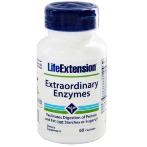 Life Extension Extraordinária Enzimas 60 Cápsulas Vegetarianas
