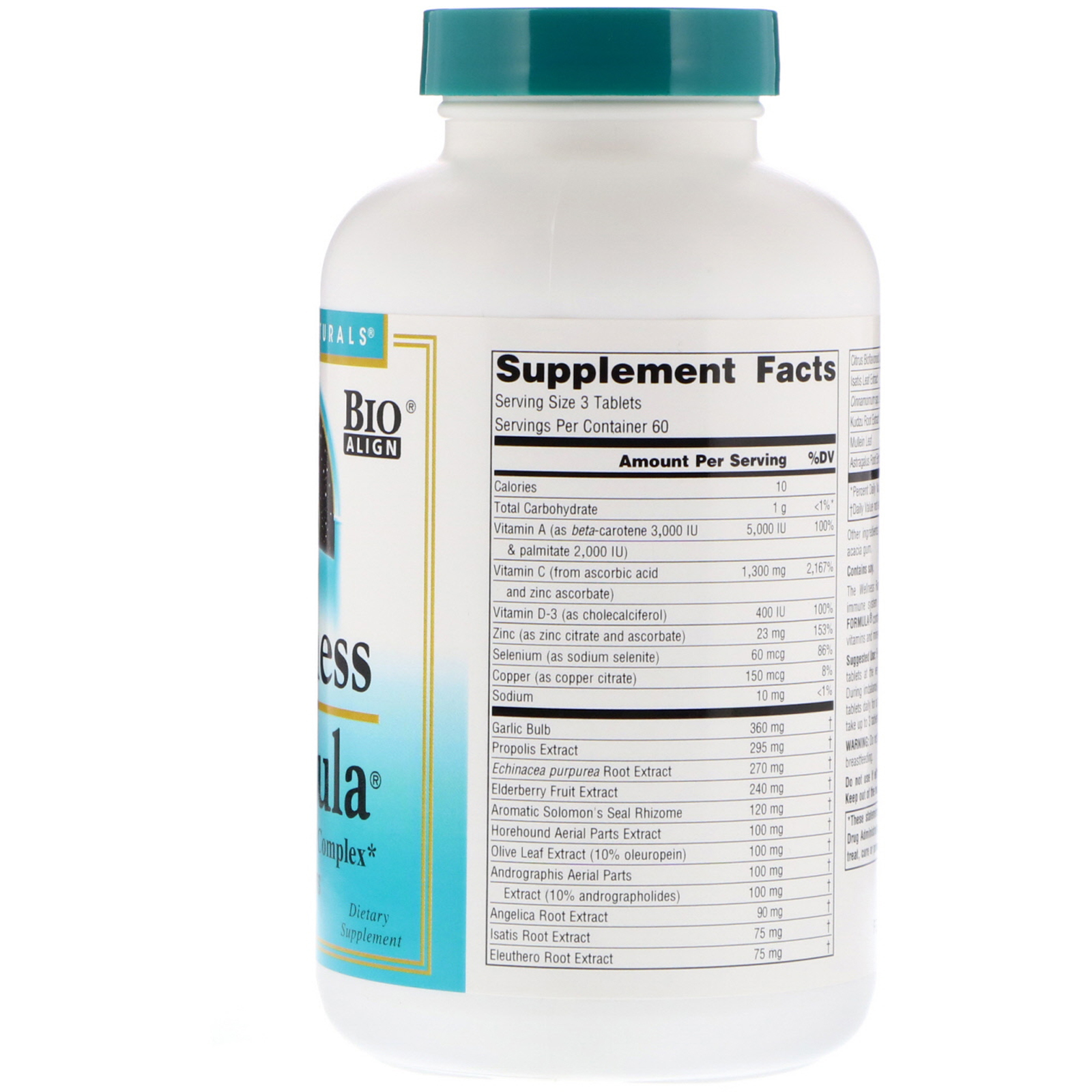 Source Naturals, Fórmula de Bem-Estar, Complexo Herbáceo de Defesa, 180 Comprimidos - Imagem 2