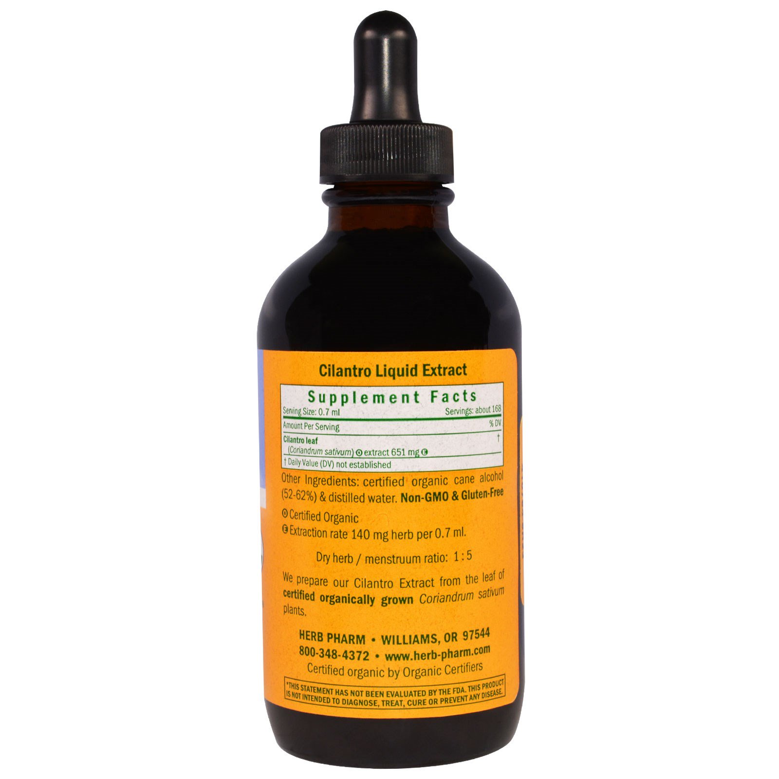 Herb Pharm, Cilantro, Whole Leaf, 4 fl oz (120 ml) - Imagem 2